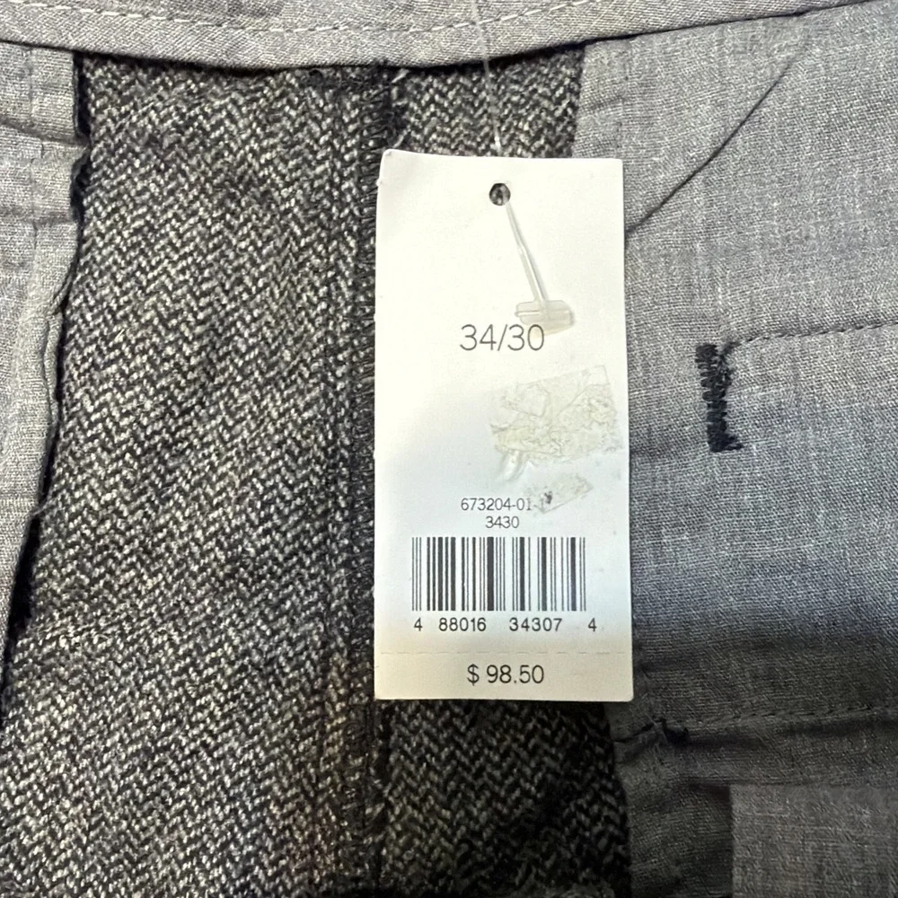 Banana Republic Pants Men 34x30 Gray Herringbone Aiden Fit Wool Blend Joggers